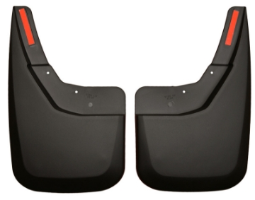 Picture of Husky Liners 14 Chevrolet Silverado 1500 Black Custom Mud Guards