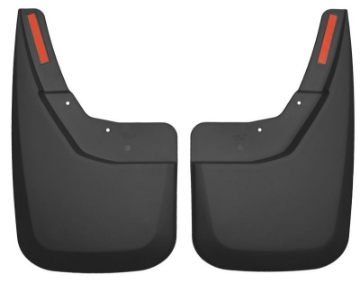 Picture of Husky Liners 14 Chevrolet Silverado 1500 Black Custom Mud Guards