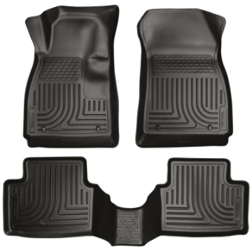 Picture of Husky Liners 12-14 Chevrolet Sonic Weatherbeater Black Front & 2nd Seat Floor Liners