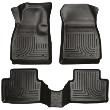 Picture of Husky Liners 12-14 Chevrolet Sonic Weatherbeater Black Front & 2nd Seat Floor Liners