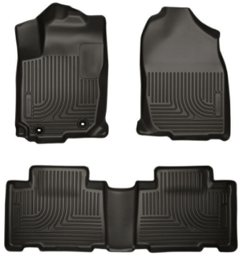 Picture of Husky Liners 14 Toyota Corolla Weatherbeater Black Front & 2nd Seat Floor Liners