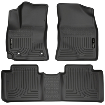 Picture of Husky Liners 14 Toyota Corolla Weatherbeater Black Front & 2nd Seat Floor Liners
