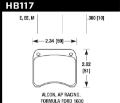 Picture of Hawk AP Racing CP3696 Blue 9012 Race Brake Pads