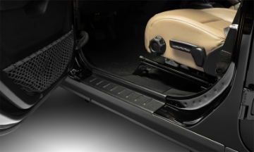 Picture of Bushwacker Jeep Wrangler JL Trail Armor Rocker Panel and Sill Plate Cover- Black