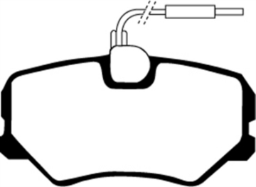 Picture of EBC 89-91 Peugeot 405 1-9 Greenstuff Front Brake Pads