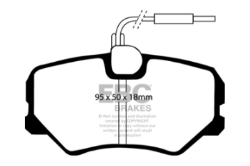 Picture of EBC 89-91 Peugeot 405 1-9 Greenstuff Front Brake Pads