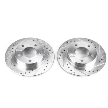 Picture of Power Stop 93-97 Ford Probe Rear Evolution Drilled & Slotted Rotors - Pair