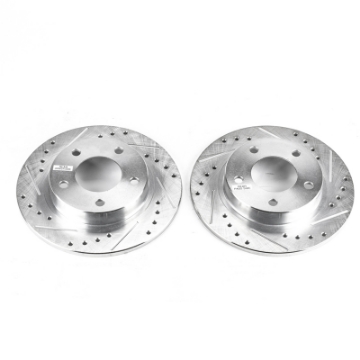 Picture of Power Stop 93-97 Ford Probe Rear Evolution Drilled & Slotted Rotors - Pair