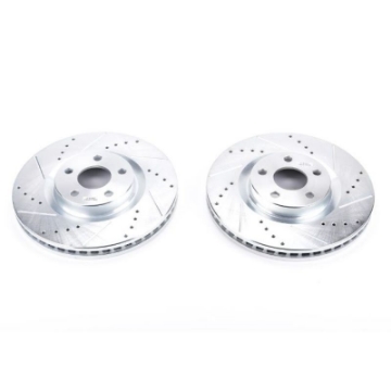 Picture of Power Stop 15-19 Ford Edge Front Evolution Drilled & Slotted Rotors - Pair
