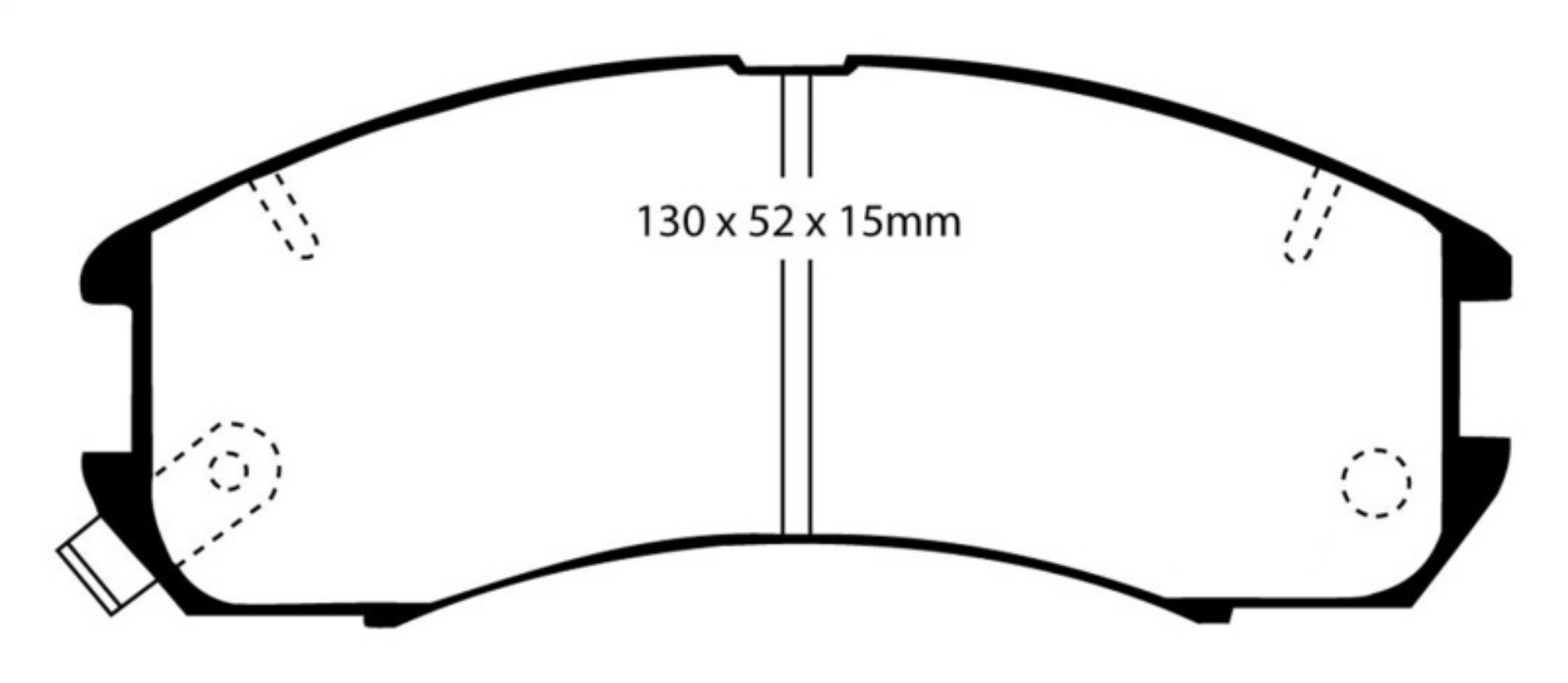 Picture of EBC 89-92 Ford Probe 2-2 Redstuff Front Brake Pads