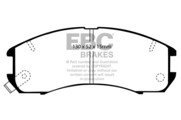 Picture of EBC 89-92 Ford Probe 2-2 Ultimax2 Front Brake Pads