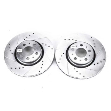 Picture of Power Stop 08-09 Volvo S60 Front Evolution Drilled & Slotted Rotors - Pair