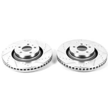 Picture of Power Stop 15-19 Ford Mustang Front Evolution Drilled & Slotted Rotors - Pair