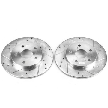 Picture of Power Stop 09-10 Pontiac Vibe Rear Evolution Drilled & Slotted Rotors - Pair