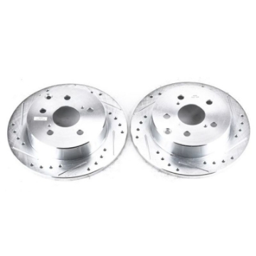 Picture of Power Stop 10-12 Lexus HS250h Rear Evolution Drilled & Slotted Rotors - Pair