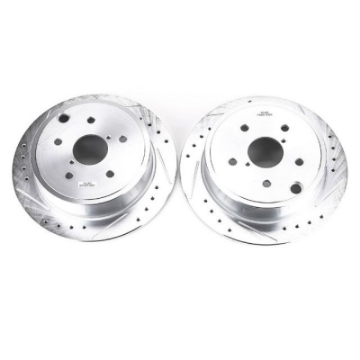Picture of Power Stop 15-19 Subaru WRX Rear Evolution Drilled & Slotted Rotors - Pair