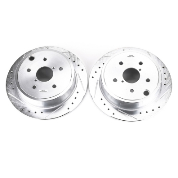 Picture of Power Stop 15-19 Subaru WRX Rear Evolution Drilled & Slotted Rotors - Pair