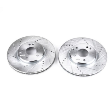 Picture of Power Stop 04-08 Chrysler Crossfire Front Evolution Drilled & Slotted Rotors - Pair