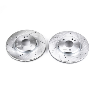 Picture of Power Stop 04-08 Chrysler Crossfire Front Evolution Drilled & Slotted Rotors - Pair