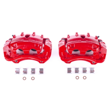 Picture of Power Stop 08-14 Cadillac CTS Front Red Calipers w-Brackets - Pair