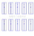 Picture of King Acura F22B1 - Honda F22A1-F22A6-F22B1-F22B2-F22B6 0-25 Oversized Main Bearing Set