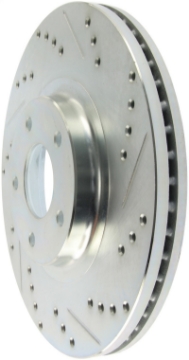 Picture of StopTech Select Sport Select Sport Nissan Slotted and Drilled Left Front Rotor