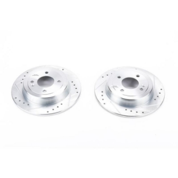 Picture of Power Stop 12-19 Hyundai Accent Rear Evolution Drilled & Slotted Rotors - Pair