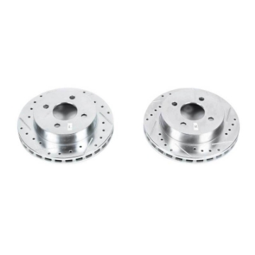Picture of Power Stop 1993 Ford Mustang Rear Evolution Drilled & Slotted Rotors - Pair