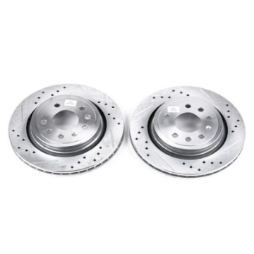 Picture of Power Stop 03-11 Saab 9-3 Rear Evolution Drilled & Slotted Rotors - Pair