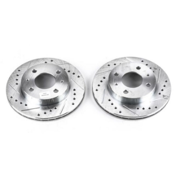 Picture of Power Stop 95-98 Nissan 200SX Front Evolution Drilled & Slotted Rotors - Pair