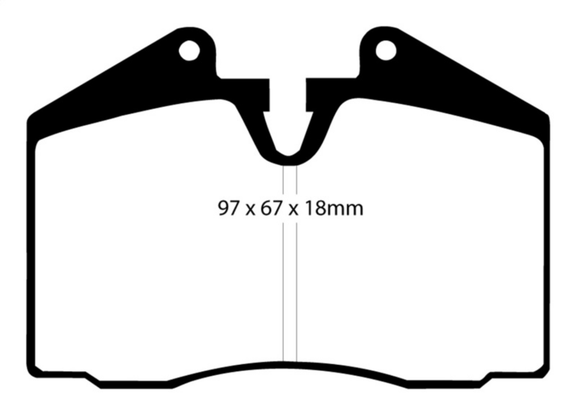 Picture of EBC 89-95 Ferrari 348 3-4 Yellowstuff Front and Rear Brake Pads