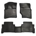 Picture of Husky Liners 07-14 Audi Q7 Weatherbeater Black Front & 2nd Seat Floor Liners