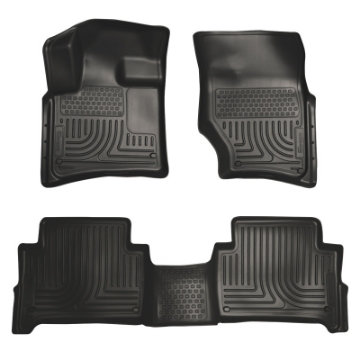 Picture of Husky Liners 07-14 Audi Q7 Weatherbeater Black Front & 2nd Seat Floor Liners