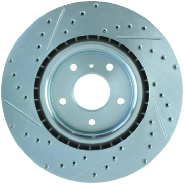 Picture of StopTech Select Sport Nissan Slotted and Drilled Left Front Rotor