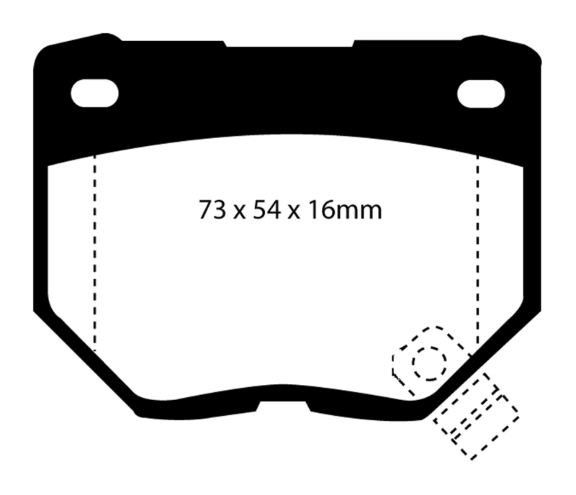 Picture of EBC 89-95 Nissan Skyline R32 2-6 Twin Turbo GT-R Bluestuff Rear Brake Pads