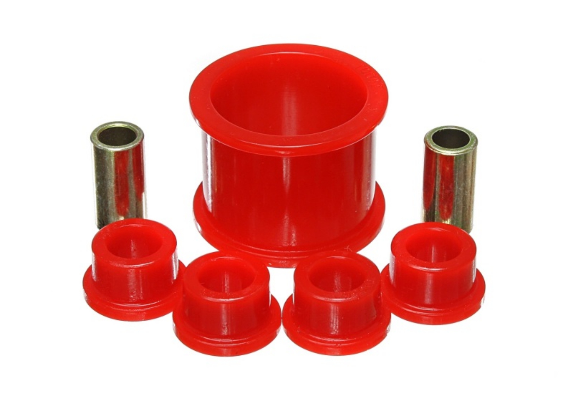 Picture of Energy Suspension 08-14 Subaru Impreza WRX Red Rack and Pinion Bushing Set