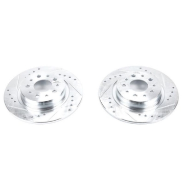 Picture of Power Stop 14-19 Fiat 500L Rear Evolution Drilled & Slotted Rotors - Pair