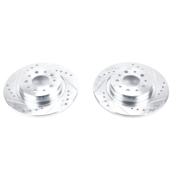 Picture of Power Stop 14-19 Fiat 500L Rear Evolution Drilled & Slotted Rotors - Pair