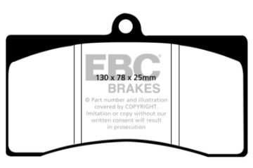 Picture of EBC 90-00 Aston Martin Vantage 5-3 Twin SuperchargedAlcon Yellowstuff Front Brake Pads