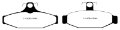 Picture of EBC 90-00 Aston Martin Vantage 5-3 Twin SuperchargedAP Redstuff Rear Brake Pads