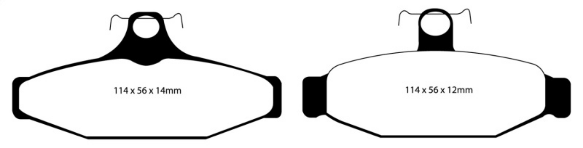 Picture of EBC 90-00 Aston Martin Vantage 5-3 Twin SuperchargedAP Redstuff Rear Brake Pads