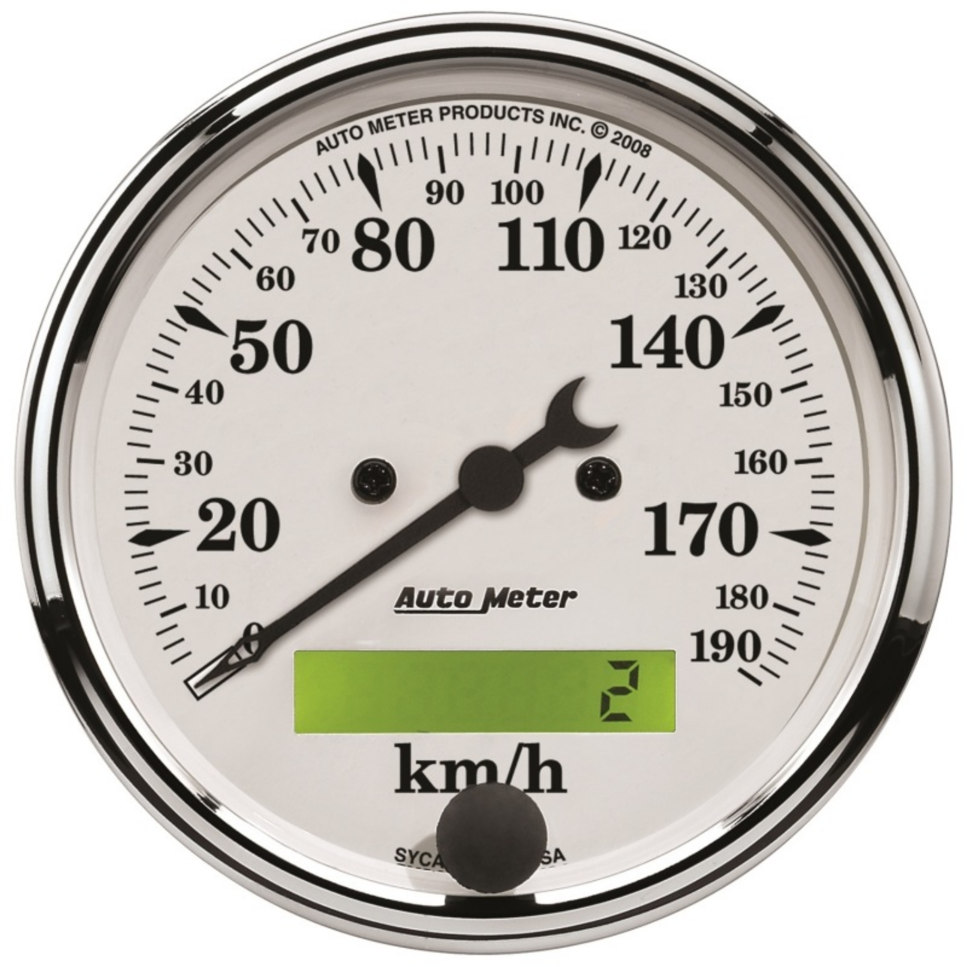 Picture of Autometer 3 1-8in 0-190km-h Old Tyme Elec- Programmable Speedometer