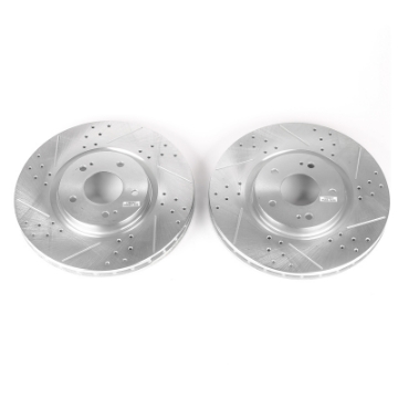 Picture of Power Stop 03-06 Mitsubishi Lancer Front Evolution Drilled & Slotted Rotors - Pair