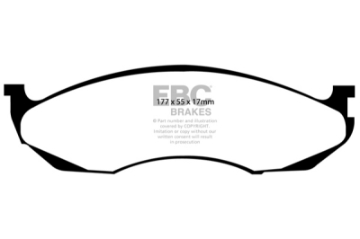 Picture of EBC 90-91 Jeep Cherokee 2-5 4WD Ultimax2 Front Brake Pads