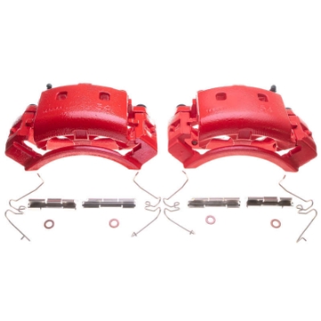 Picture of Power Stop 04-06 Ford E-150 Front Red Calipers w-Brackets - Pair