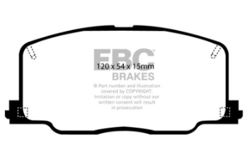 Picture of EBC 90-91 Lexus ES250 2-5 Greenstuff Front Brake Pads