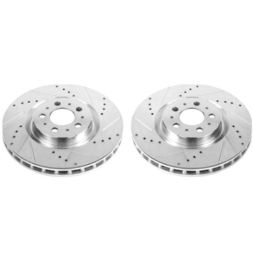 Picture of Power Stop 04-07 Volvo S60 Front Evolution Drilled & Slotted Rotors - Pair