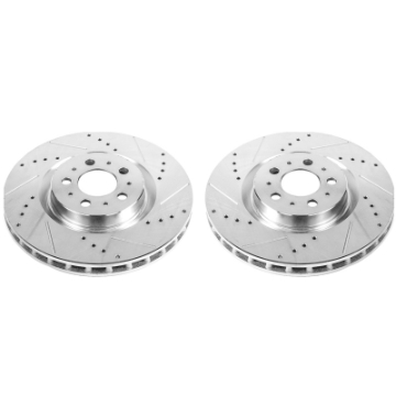 Picture of Power Stop 04-07 Volvo S60 Front Evolution Drilled & Slotted Rotors - Pair