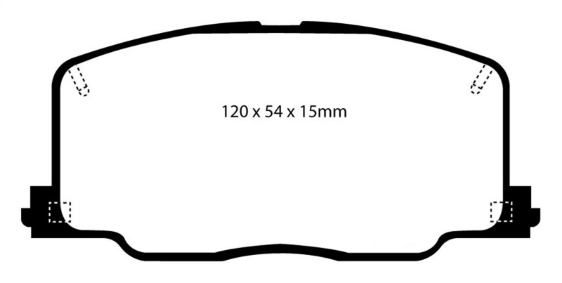 Picture of EBC 90-91 Lexus ES250 2-5 Redstuff Front Brake Pads