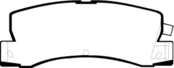 Picture of EBC 90-91 Lexus ES250 2-5 Ultimax2 Rear Brake Pads